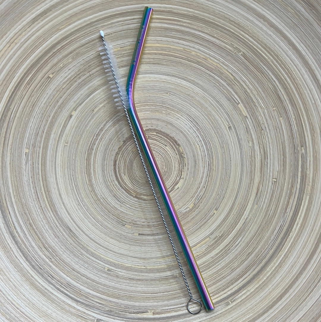 Stainless steel straw & cleaner
